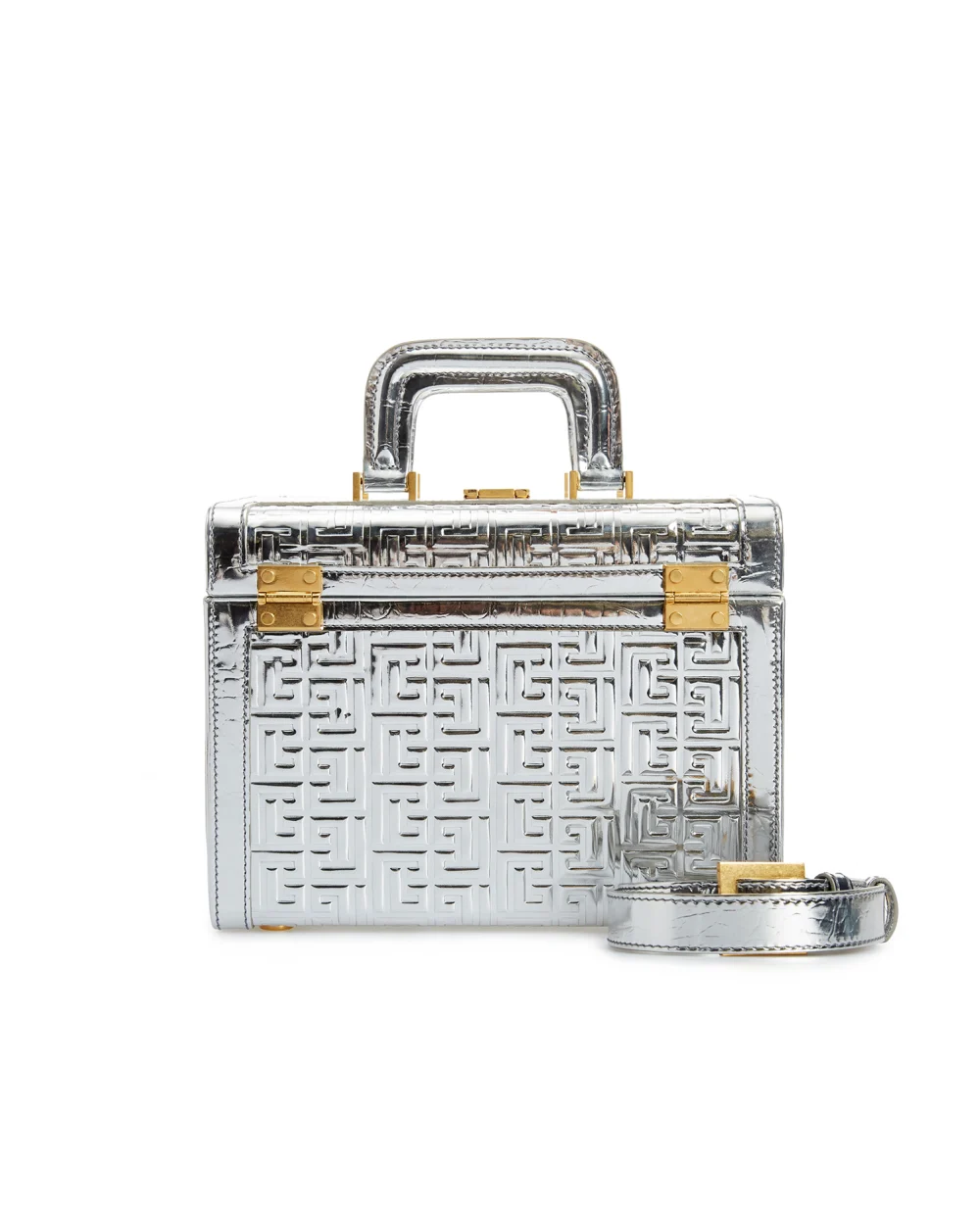 Шкіряна валіза Vanity Balmain WN0JR694LSPC, срібний колір • Купити в інтернет-магазині Kameron