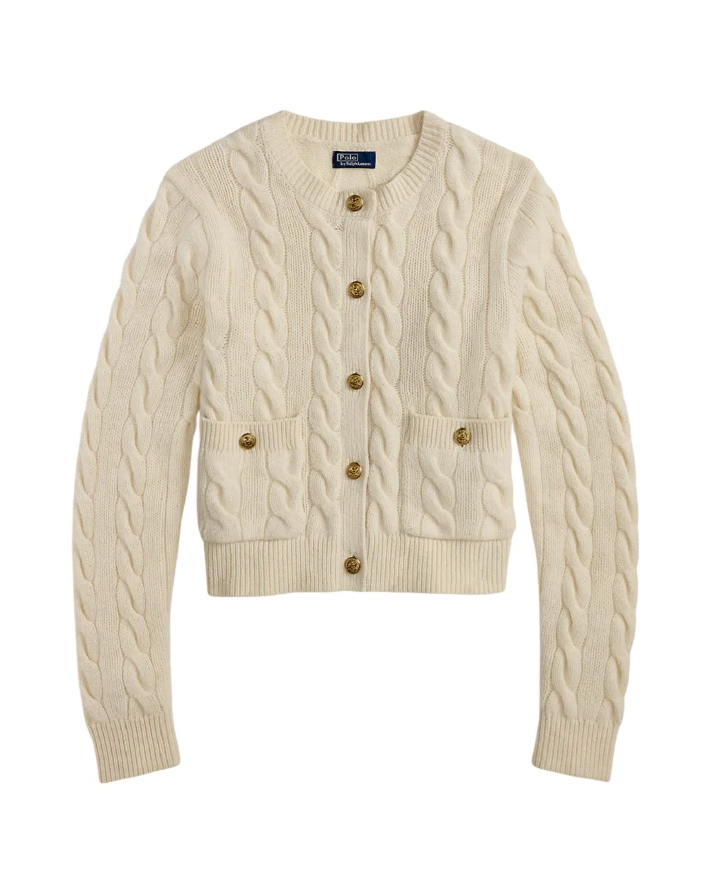 Кардиган из шерсти и кашемира Polo Ralph Lauren 211978312500, кремовый цвет • Купить в интернет-магазине Kameron