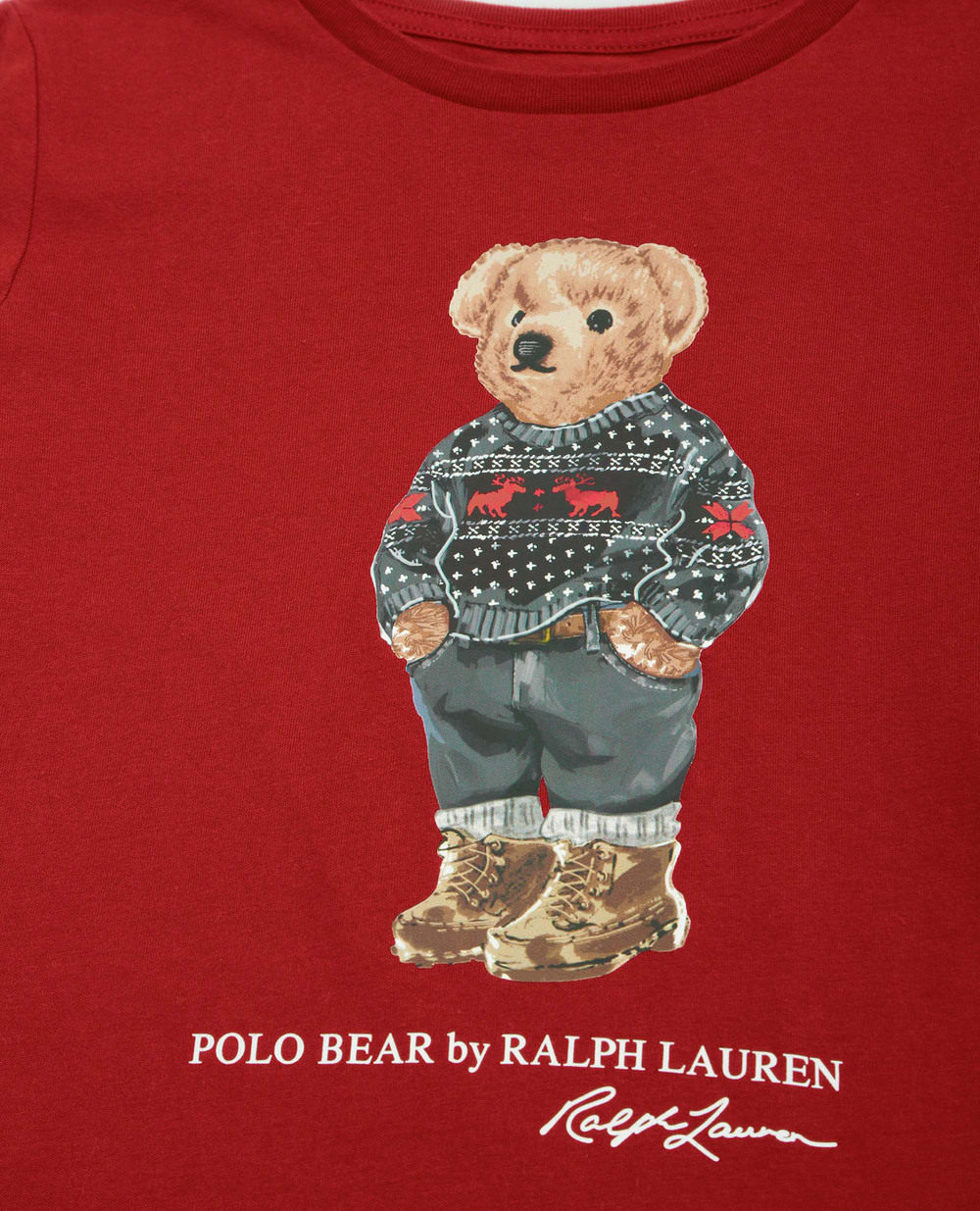 Детский лонгслив Polo Ralph Lauren Kids 311857106001, красный цвет