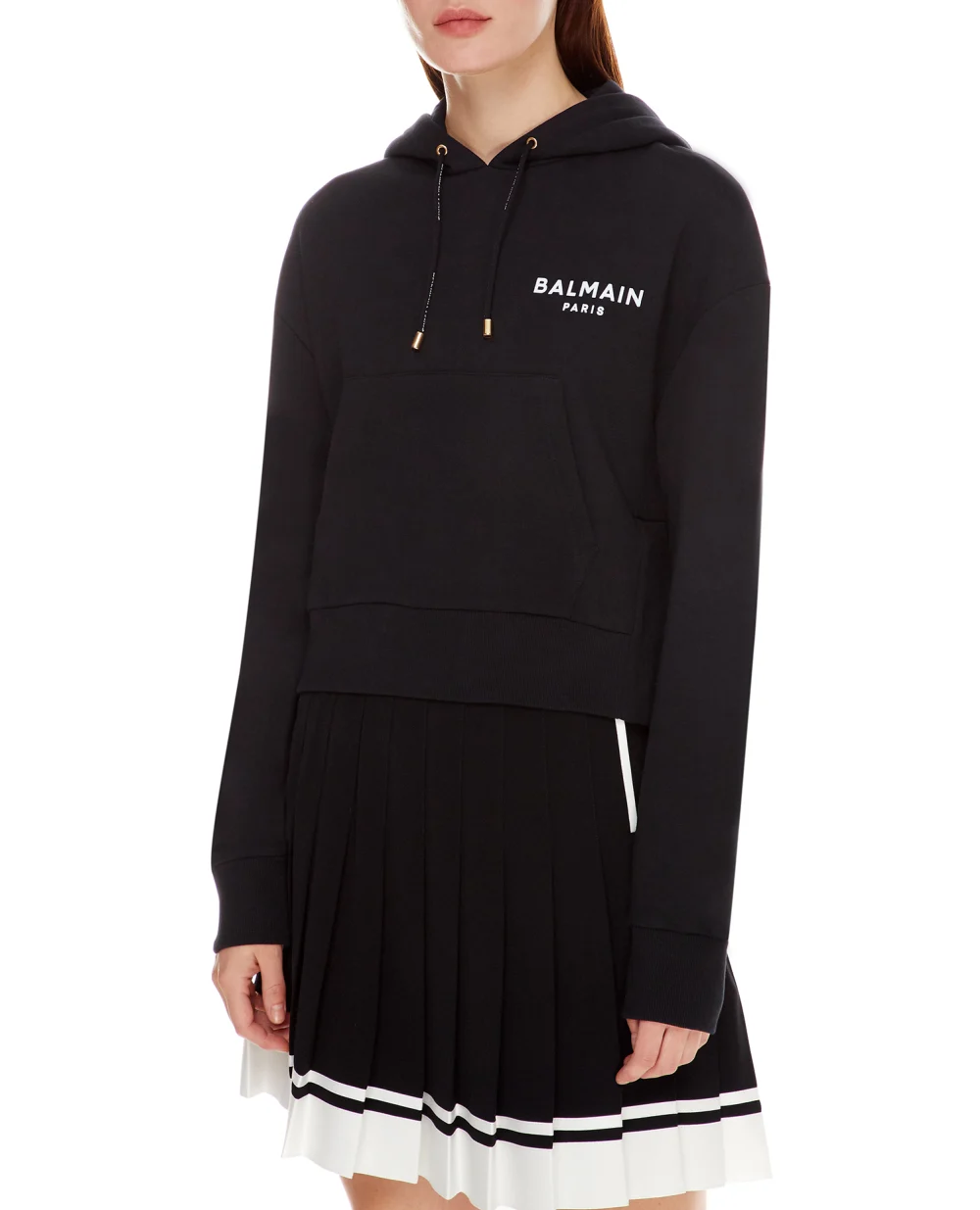 Худи Balmain WF1JP000B013, черный цвет • Купить в интернет-магазине Kameron