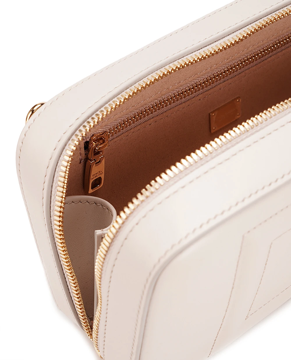 Шкіряна сумка DG Logo Small Dolce&Gabbana BB7289-AW576, айворі колір • Купити в інтернет-магазині Kameron