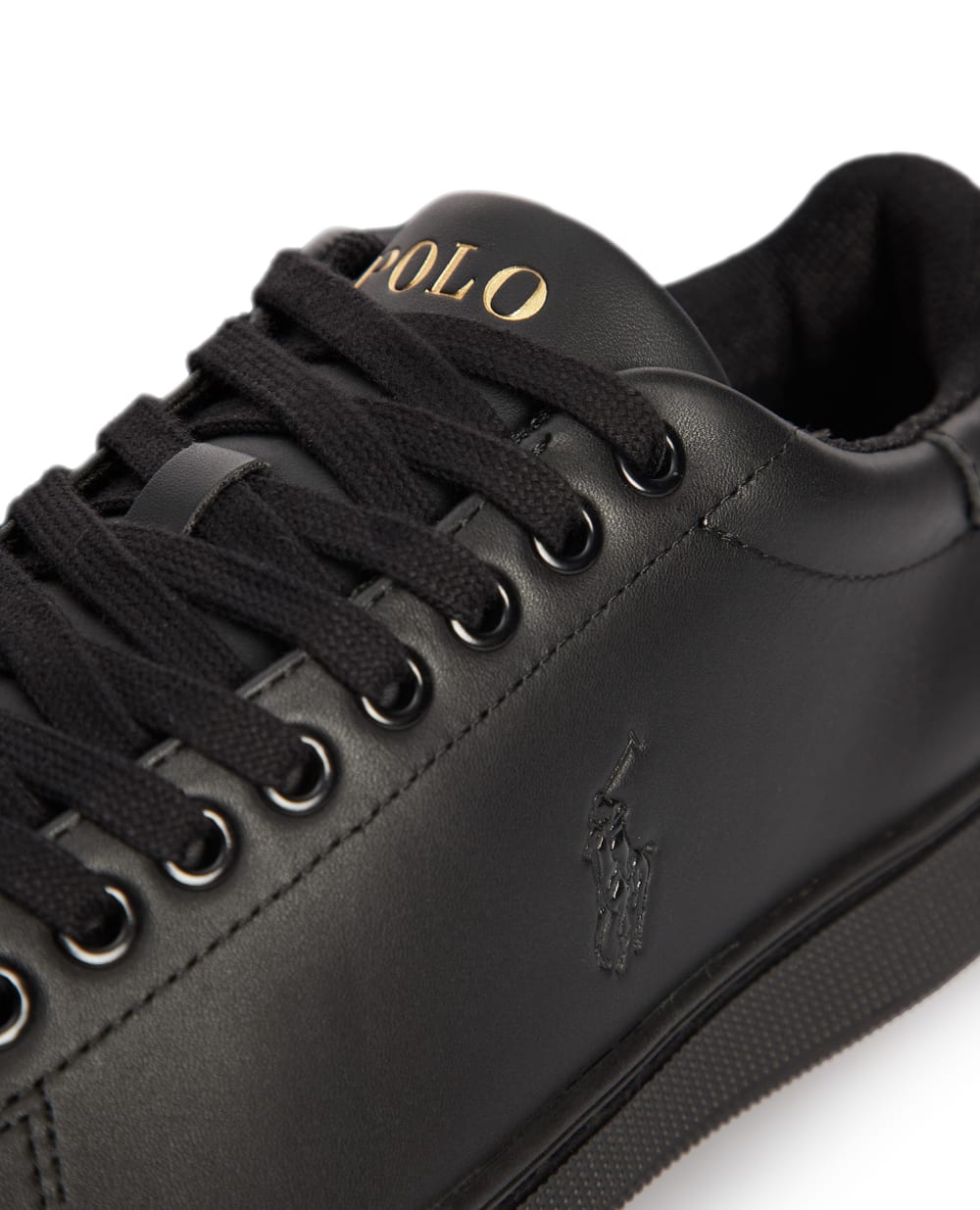 Шкіряні снікери Polo Ralph Lauren 816882553006, чорний колір • Купити в інтернет-магазині Kameron