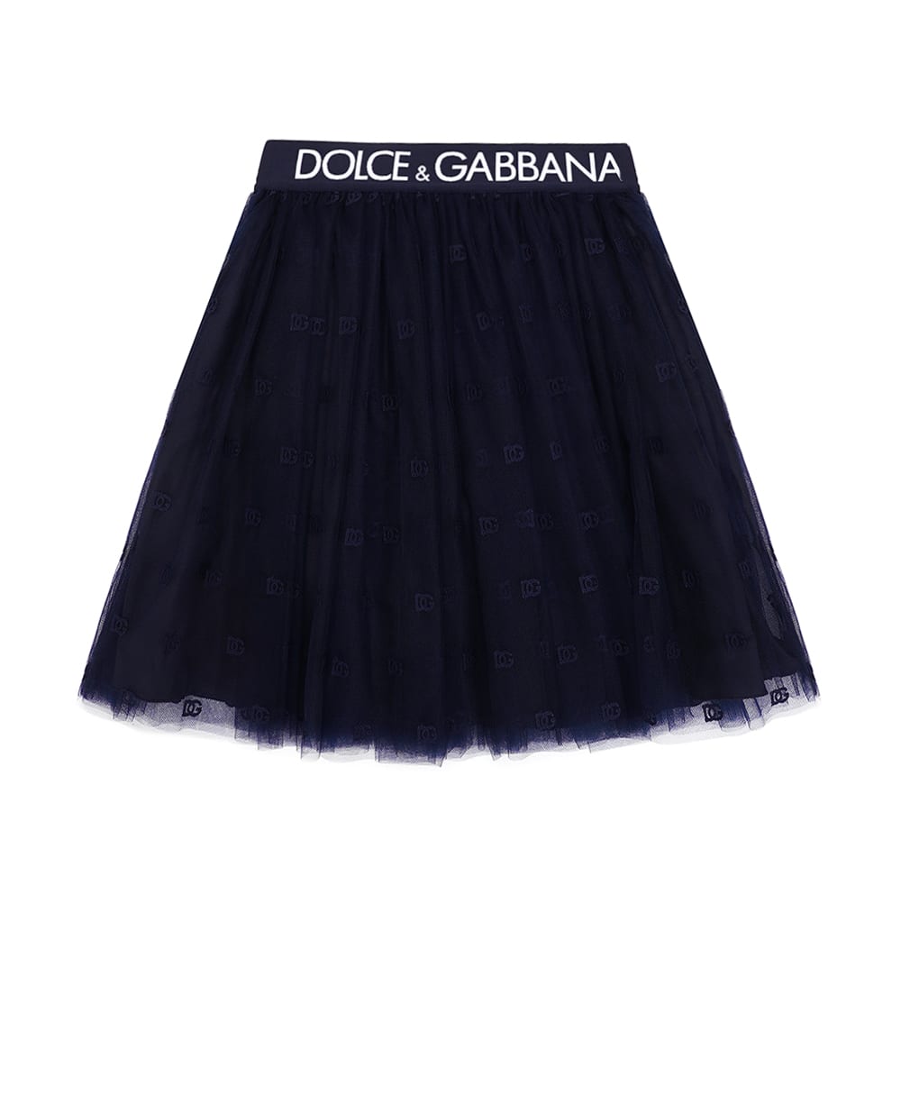 Дитяча спідниця Dolce&Gabbana Kids L54I61-HLM8T-B, темно-синій колір • Купити в інтернет-магазині Kameron