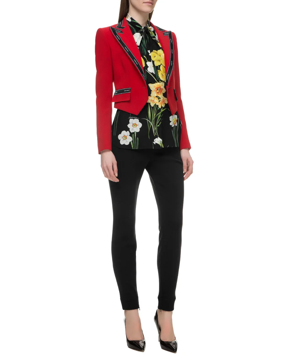 Шерстяной жакет Dolce&Gabbana F293IT-FU2RM, красный цвет • Купить в интернет-магазине Kameron