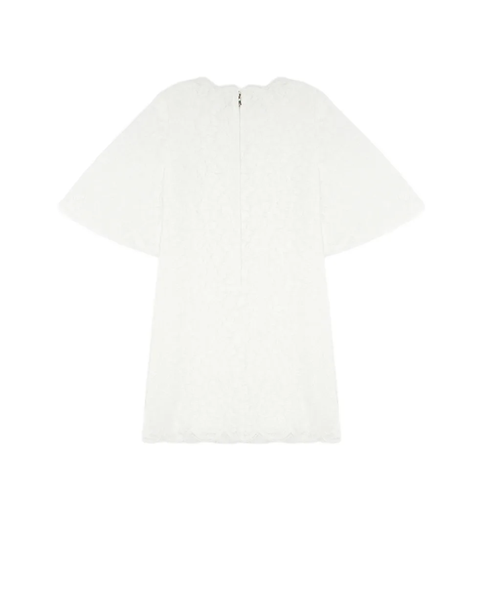 Детское кружевное платье Dolce&Gabbana Kids L59D66-G7TQD-B, белый цвет • Купить в интернет-магазине Kameron