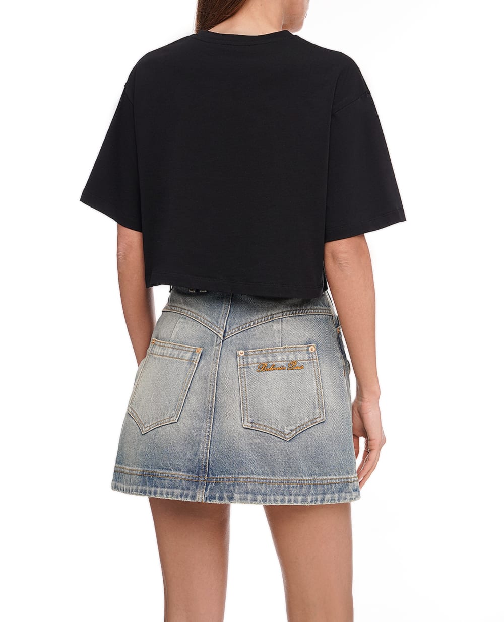 Футболка Balmain BF1EE020BB02, черный цвет • Купить в интернет-магазине Kameron