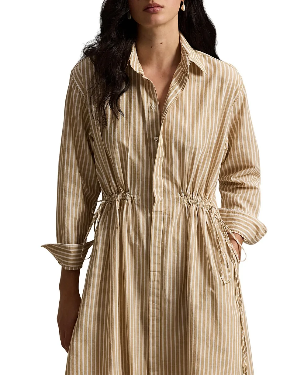 Сукня-сорочка в смужку Polo Ralph Lauren 211A96364002, кемел колір • Купити в інтернет-магазині Kameron