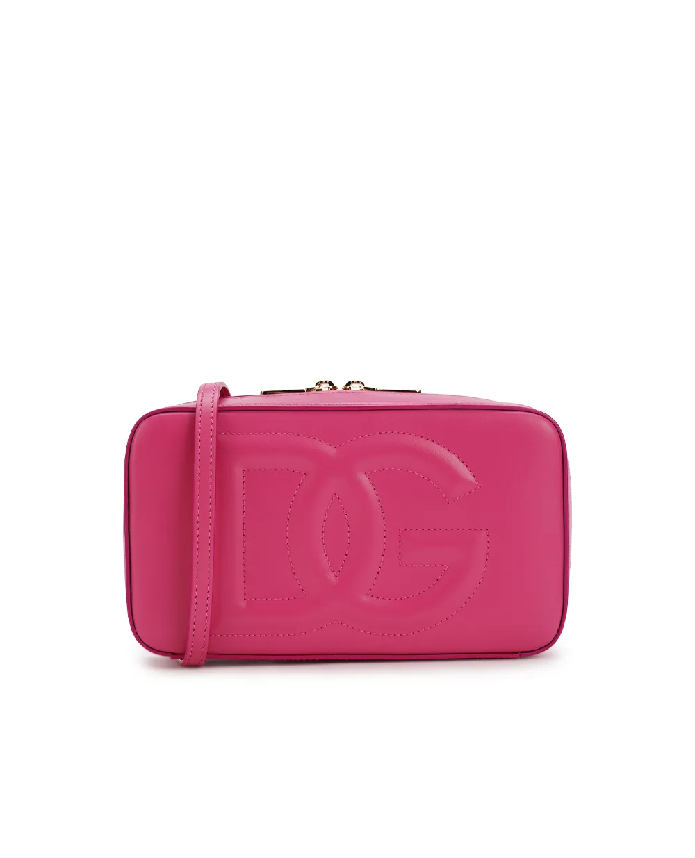 Кожаная сумка DG Logo Small Dolce&Gabbana BB7289-AW576, малиновый цвет • Купить в интернет-магазине Kameron
