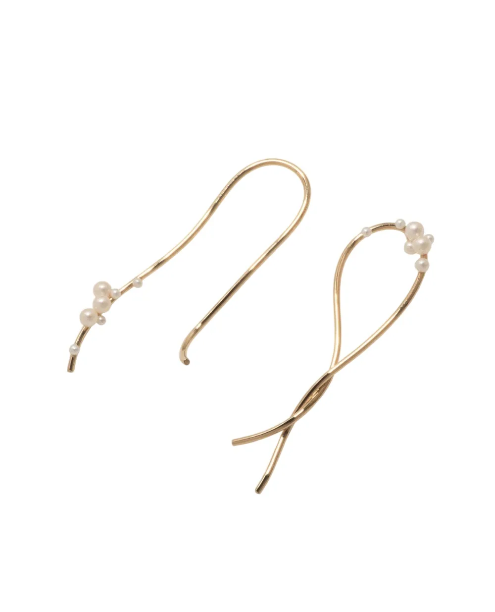 Сережки з перлів та золота Vermeil Completedworks A1025, золотий колір • Купити в інтернет-магазині Kameron