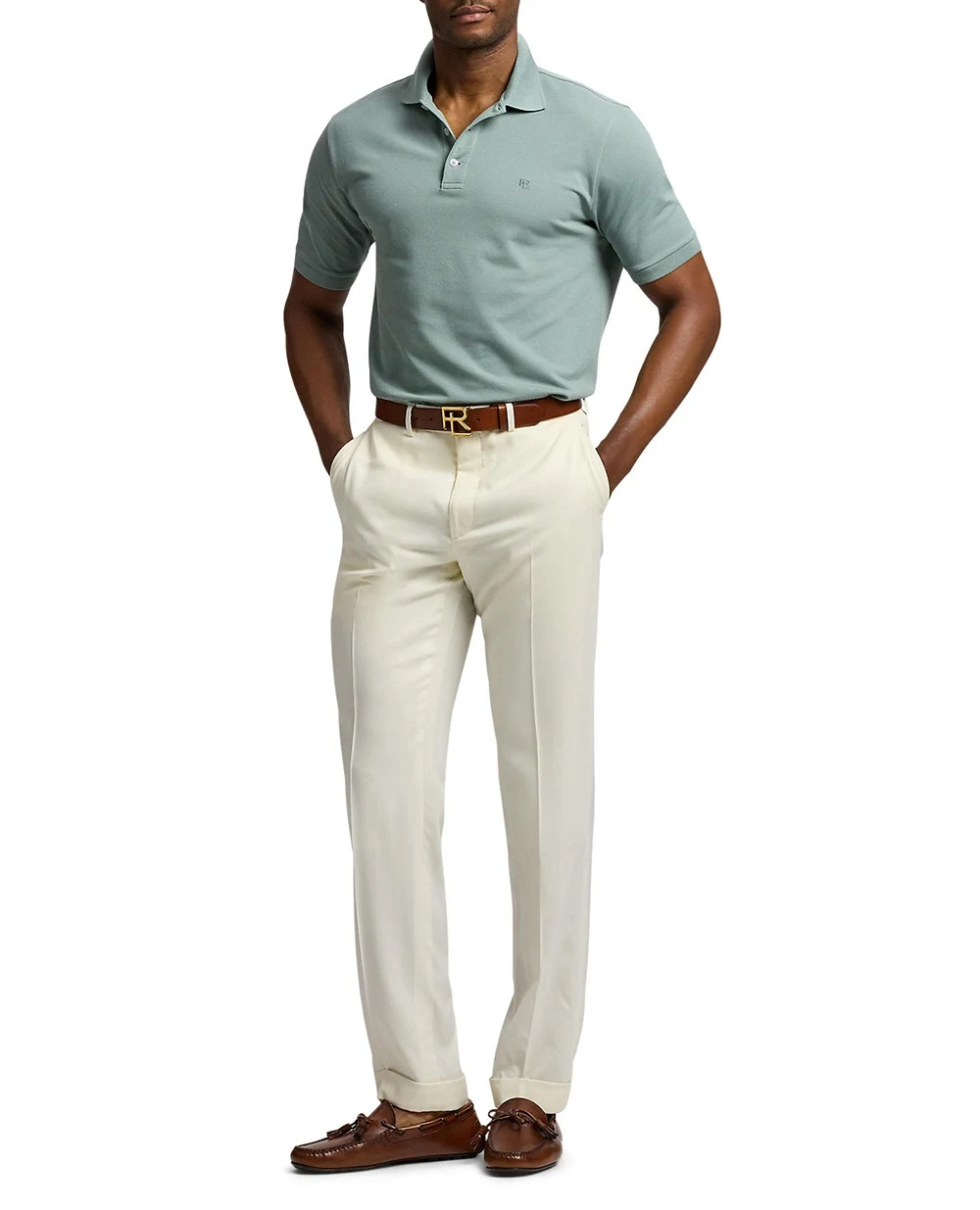 Поло Ralph Lauren Purple Label 790877021046, зелений колір • Купити в інтернет-магазині Kameron