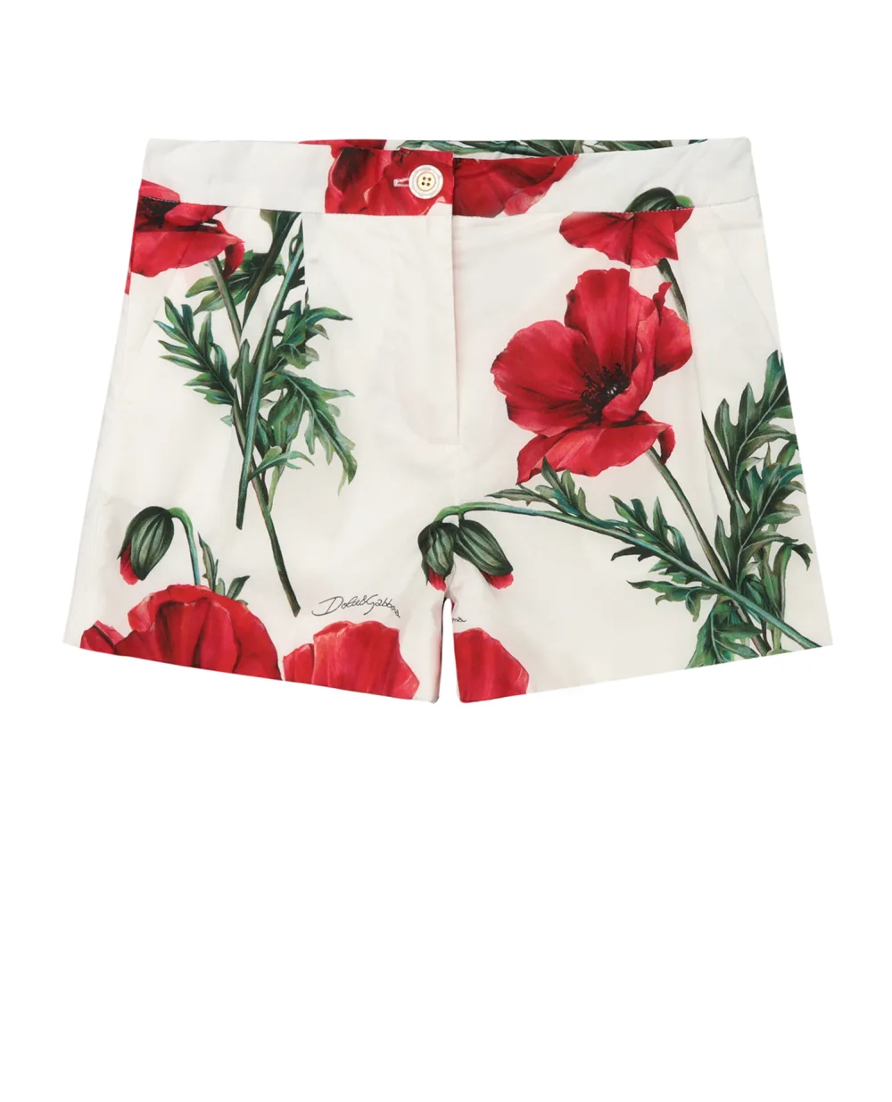Детские шорты Dolce&Gabbana Kids L53Q07-HS5O1-B, белый цвет • Купить в интернет-магазине Kameron