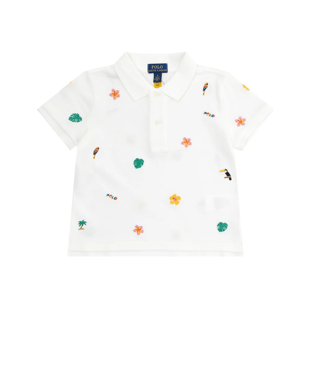 Детское поло Polo Ralph Lauren Kids 313909717002, белый цвет • Купить в интернет-магазине Kameron