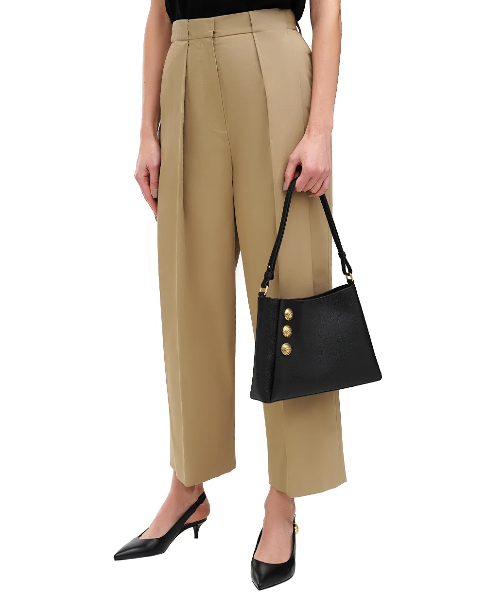 Брюки Balmain DF0PQ315CF47, бежевый цвет • Купить в интернет-магазине Kameron