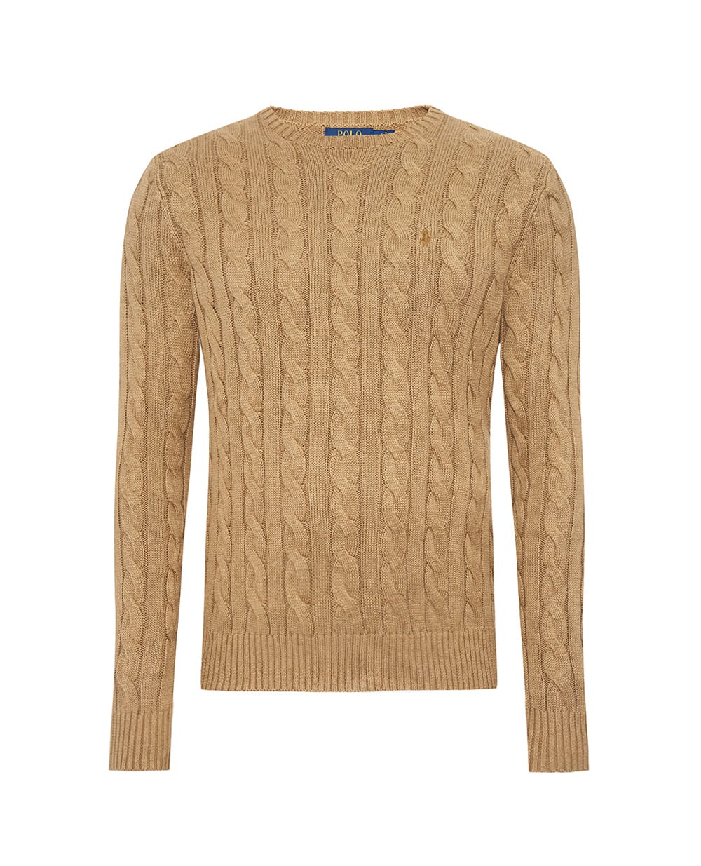 Джемпер с вышитым логотипом Polo Ralph Lauren 710775885517, бежевый цвет • Купить в интернет-магазине Kameron