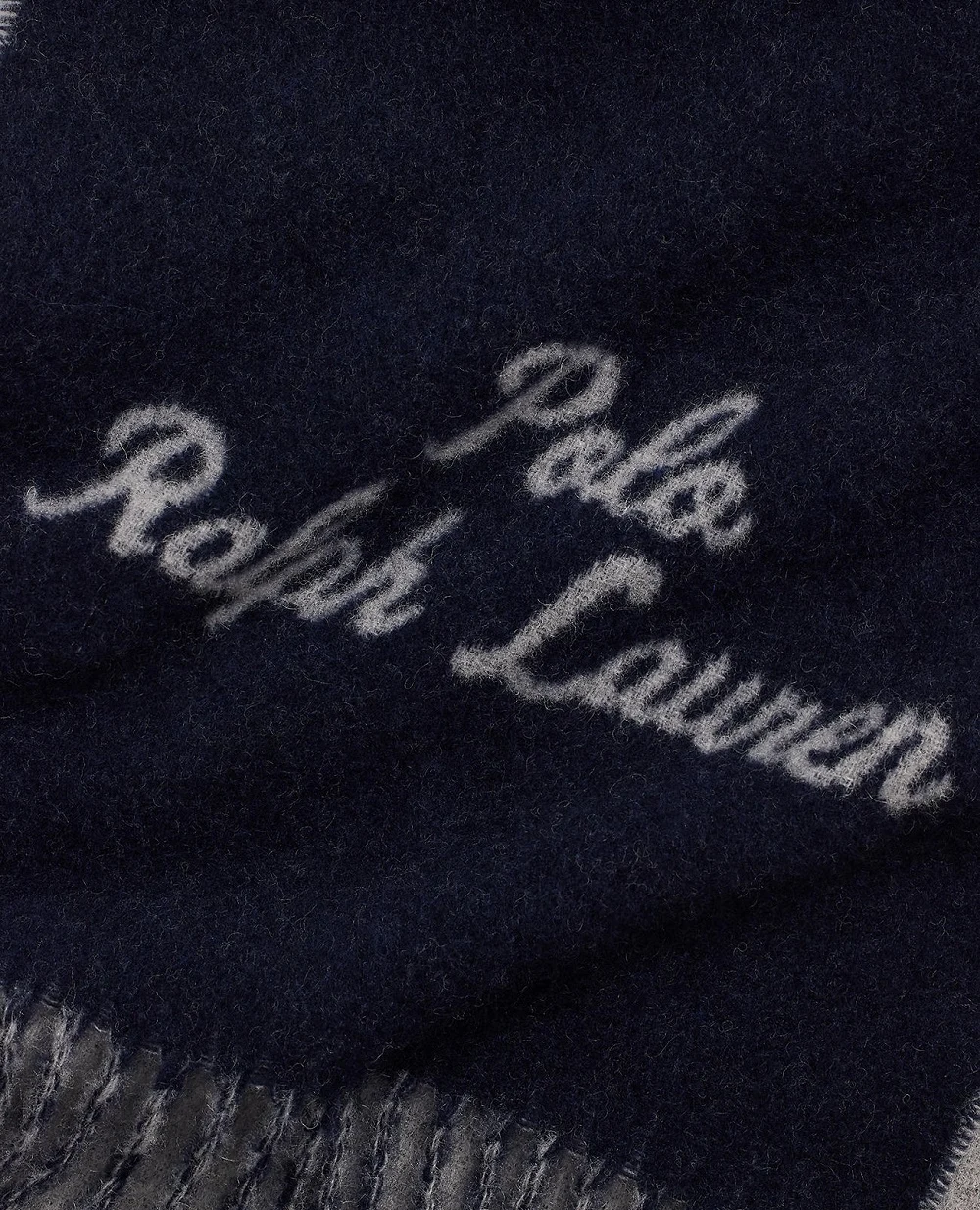 Шарф із вовни Polo Ralph Lauren 449959435002, синій колір • Купити в інтернет-магазині Kameron