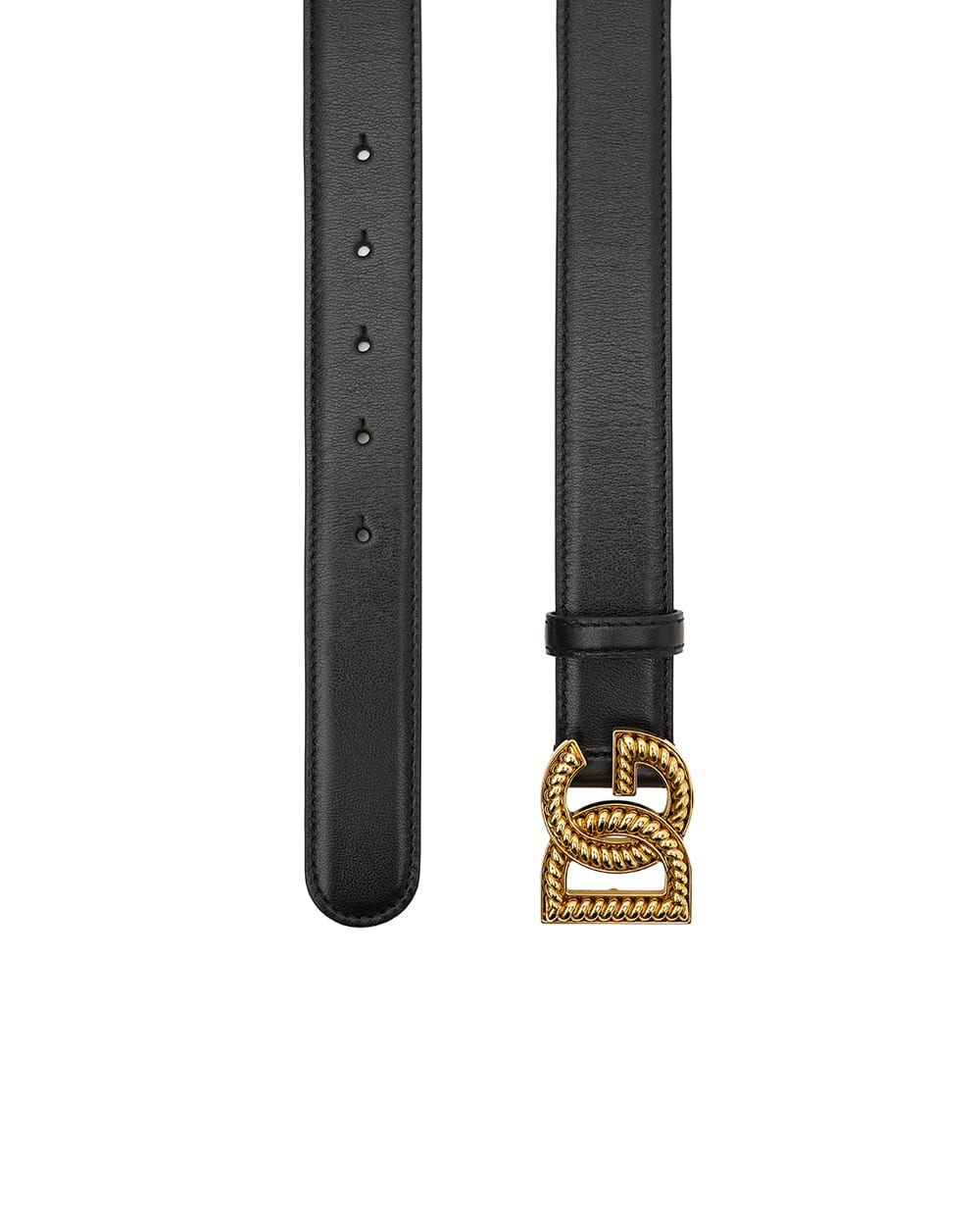 Ремень Рlonge из кожи Dolce&Gabbana BE1663-AV956, черный цвет • Купить в интернет-магазине Kameron