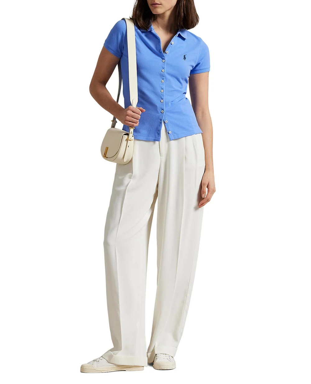 Поло Polo Ralph Lauren 211939272005, голубой цвет • Купить в интернет-магазине Kameron