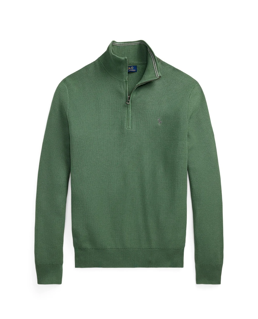 Джемпер на блискавці Polo Ralph Lauren 710932304522, зелений колір • Купити в інтернет-магазині Kameron