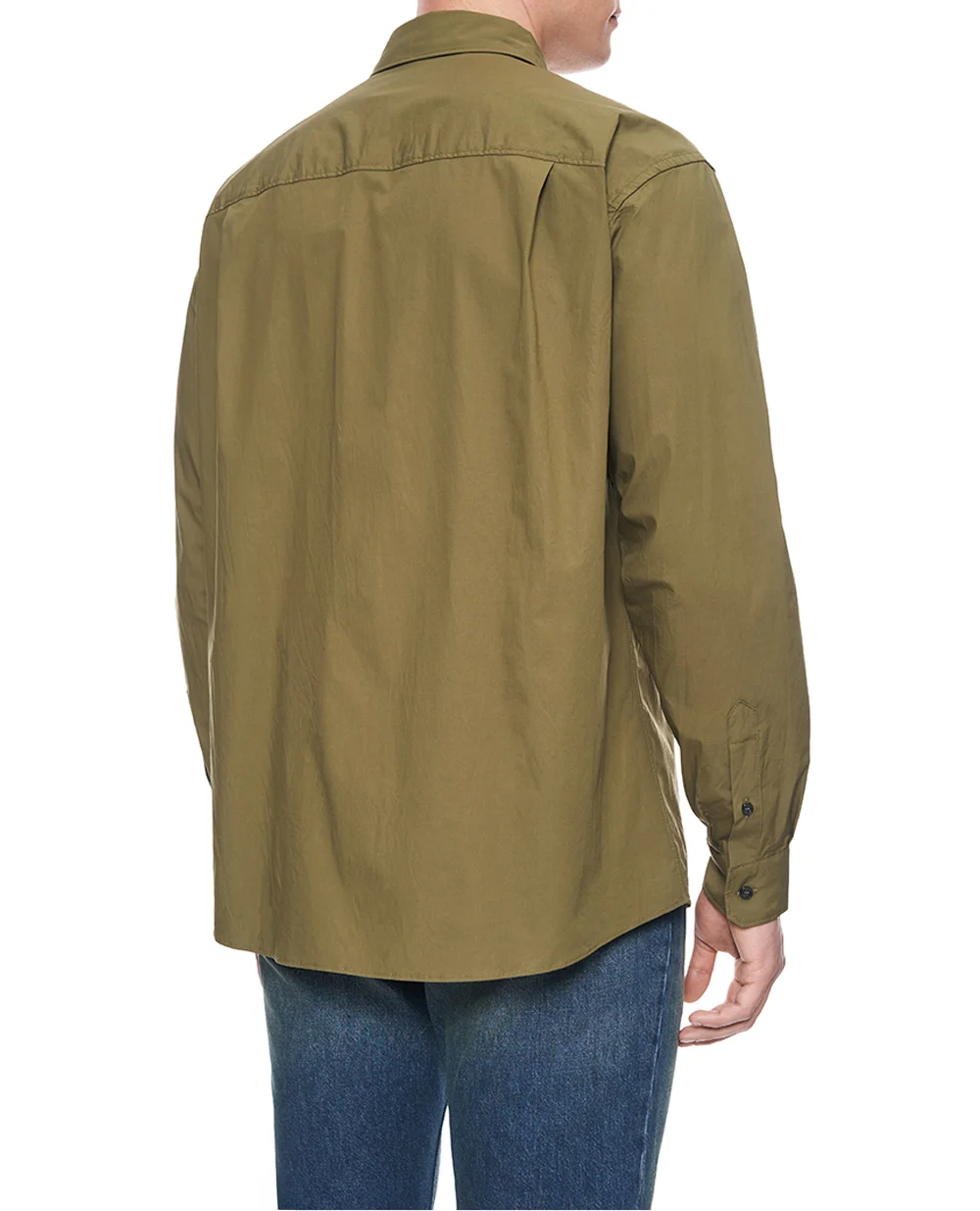 Рубашка с нашивкой логотипа Dolce&Gabbana G5OE4Z-FUFN9, хаки цвет • Купить в интернет-магазине Kameron