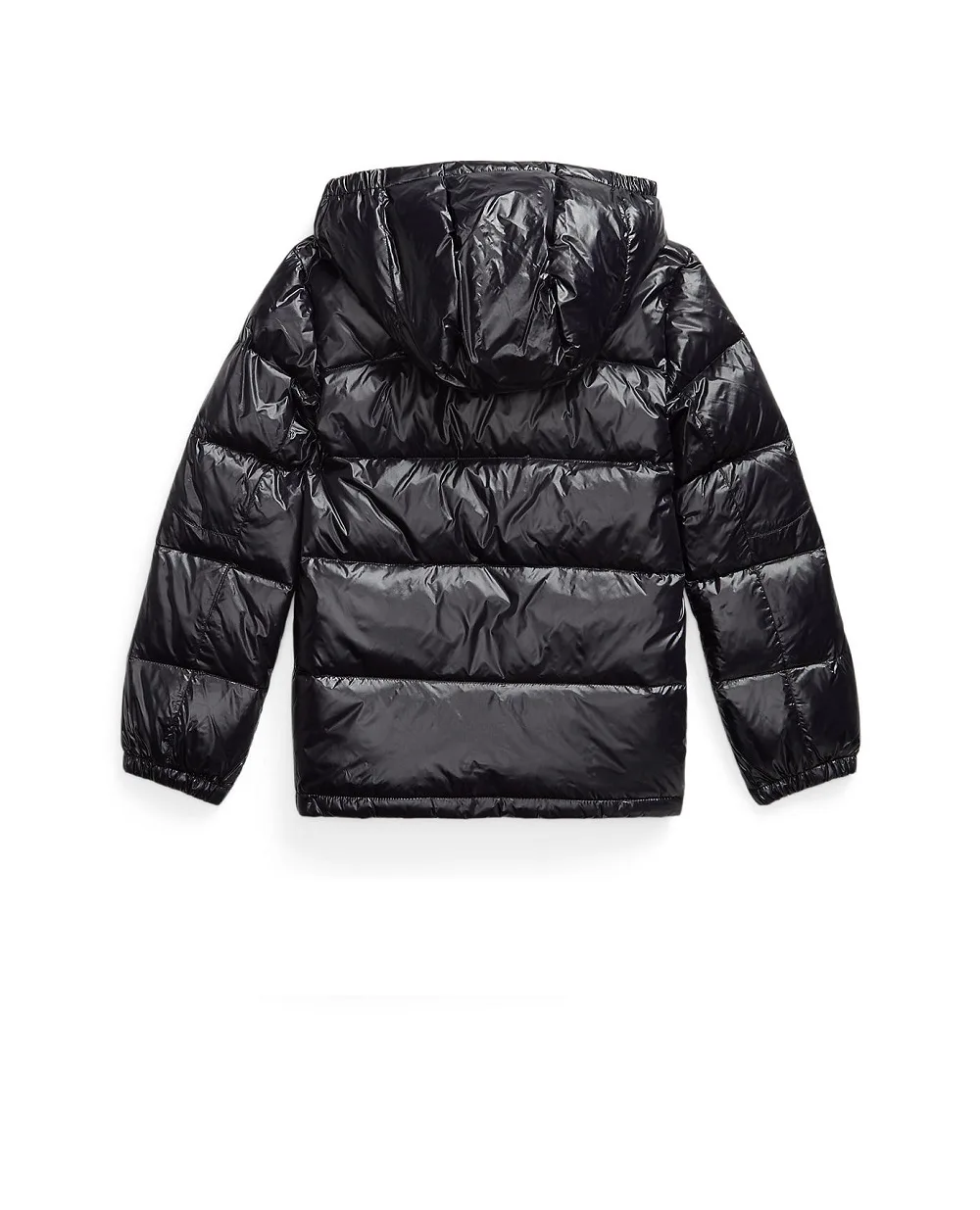 Дитяча глянсова пухова куртка Polo Ralph Lauren Kids 323978459001, чорний колір • Купити в інтернет-магазині Kameron