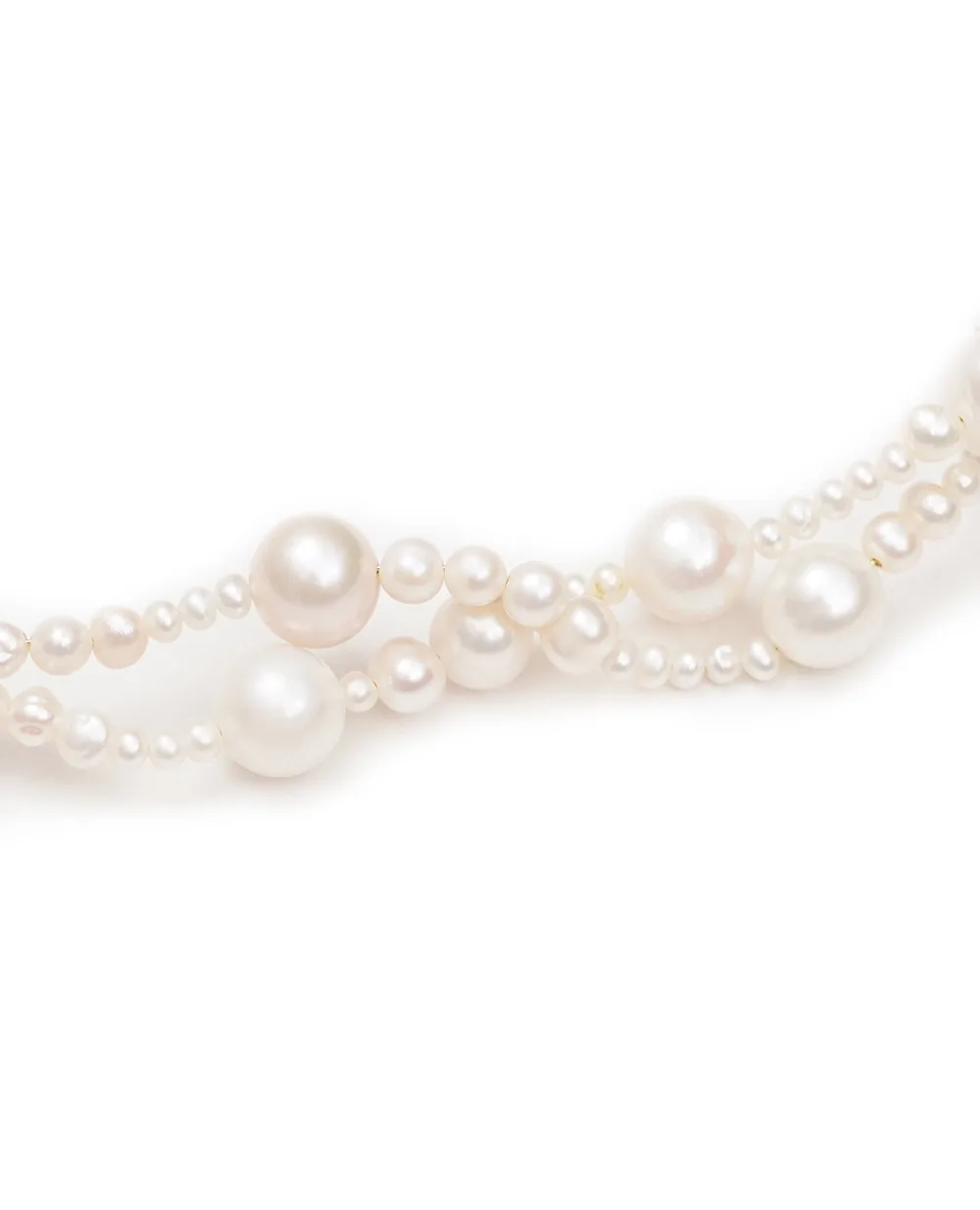 Ожерелье с жемчугом и переработанного золота вермель Completedworks P208, золотой цвет • Купить в интернет-магазине Kameron