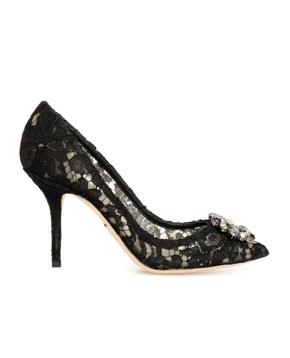 Кружевные лодочки Rainbow Lace Dolce&Gabbana CD0101-AL198, черный цвет • Купить в интернет-магазине Kameron