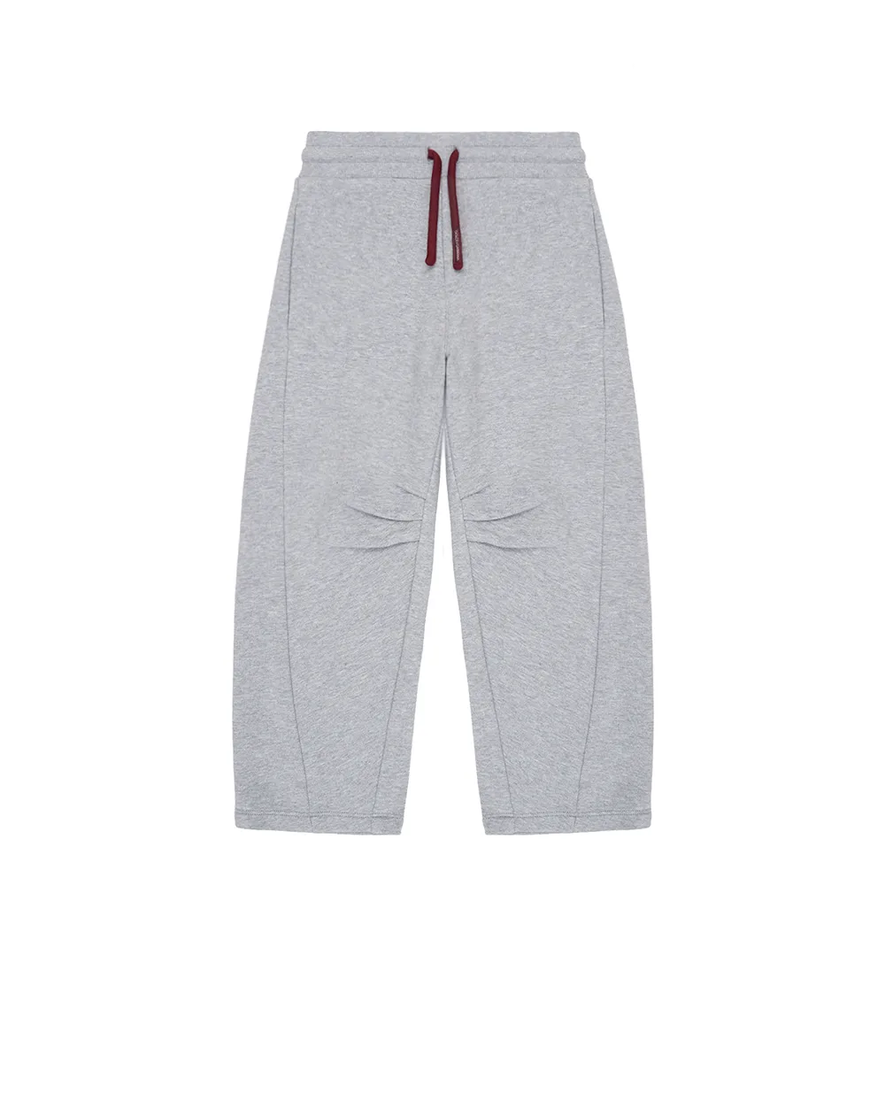 Детские спортивные флисовые брюки с вышивкой (костюм) Dolce&Gabbana Kids L4JPLI-G7PUY-B, серый цвет • Купить в интернет-магазине Kameron