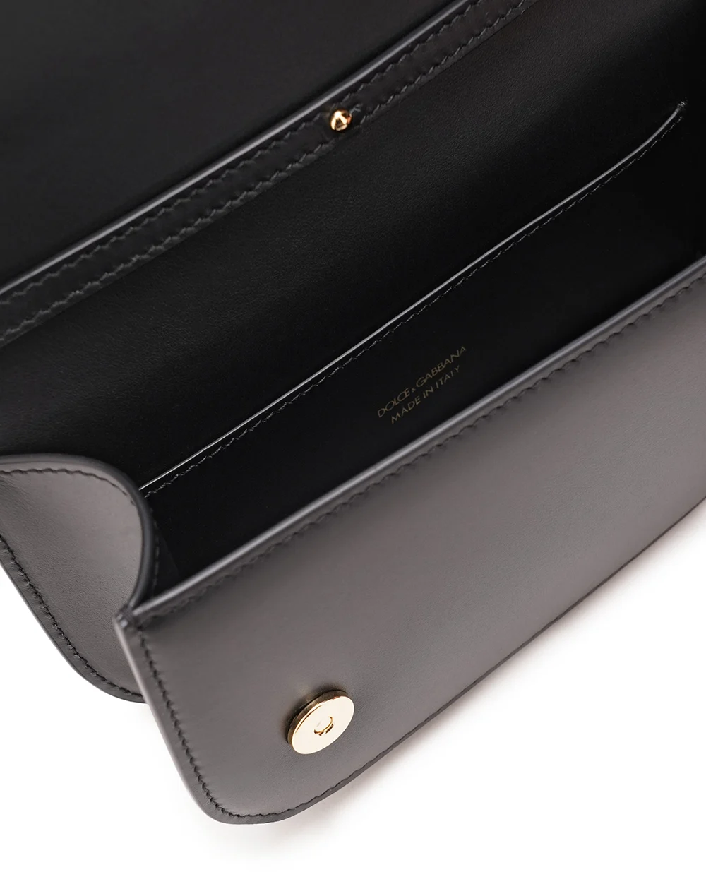 Кожаная сумка 3.5  Crossbody Dolce&Gabbana BB7603-AW576, черный цвет • Купить в интернет-магазине Kameron