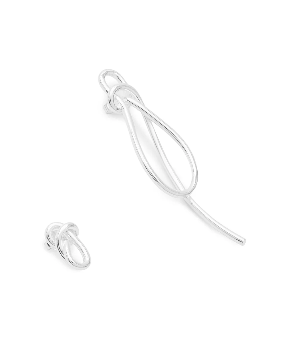 Серьги из переработанного серебра Completedworks V001-SILVER, серебряный цвет • Купить в интернет-магазине Kameron