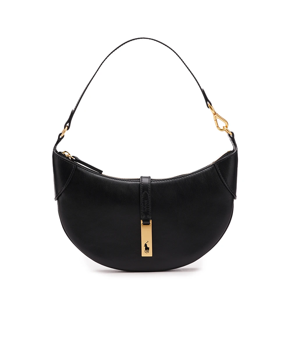 Кожаная сумка Polo ID Shoulder Bag Mini Polo Ralph Lauren 428871248002, черный цвет • Купить в интернет-магазине Kameron