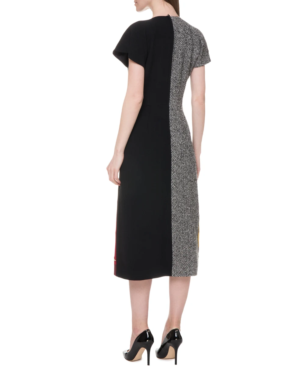 Шерстяное платье Dolce&Gabbana F6G2TZ-GDR47, черный цвет • Купить в интернет-магазине Kameron