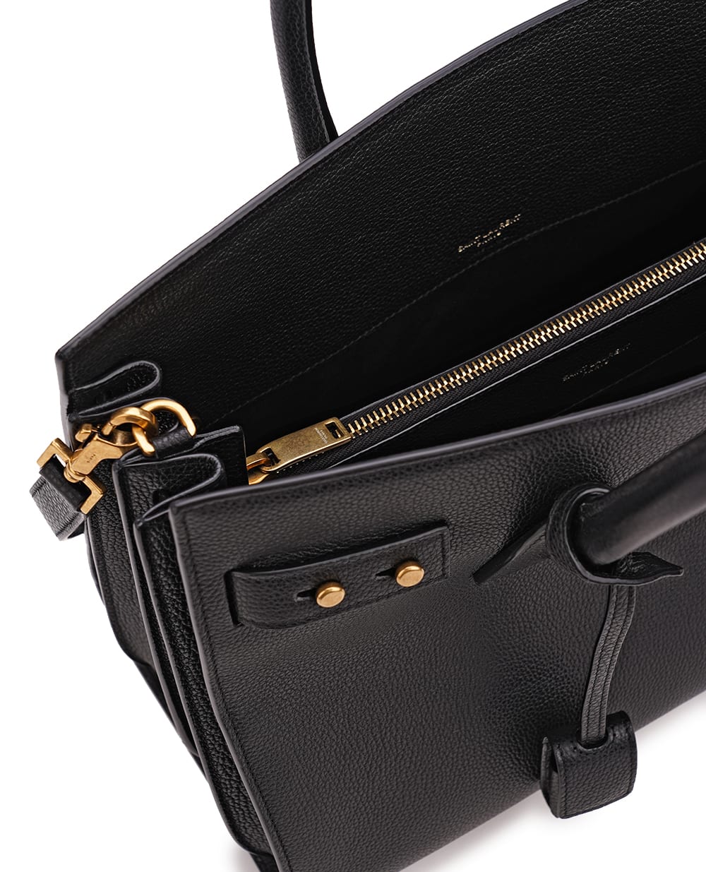 Шкіряна сумка Sac De Jour Small Saint Laurent 717447-DTI0W, чорний колір • Купити в інтернет-магазині Kameron