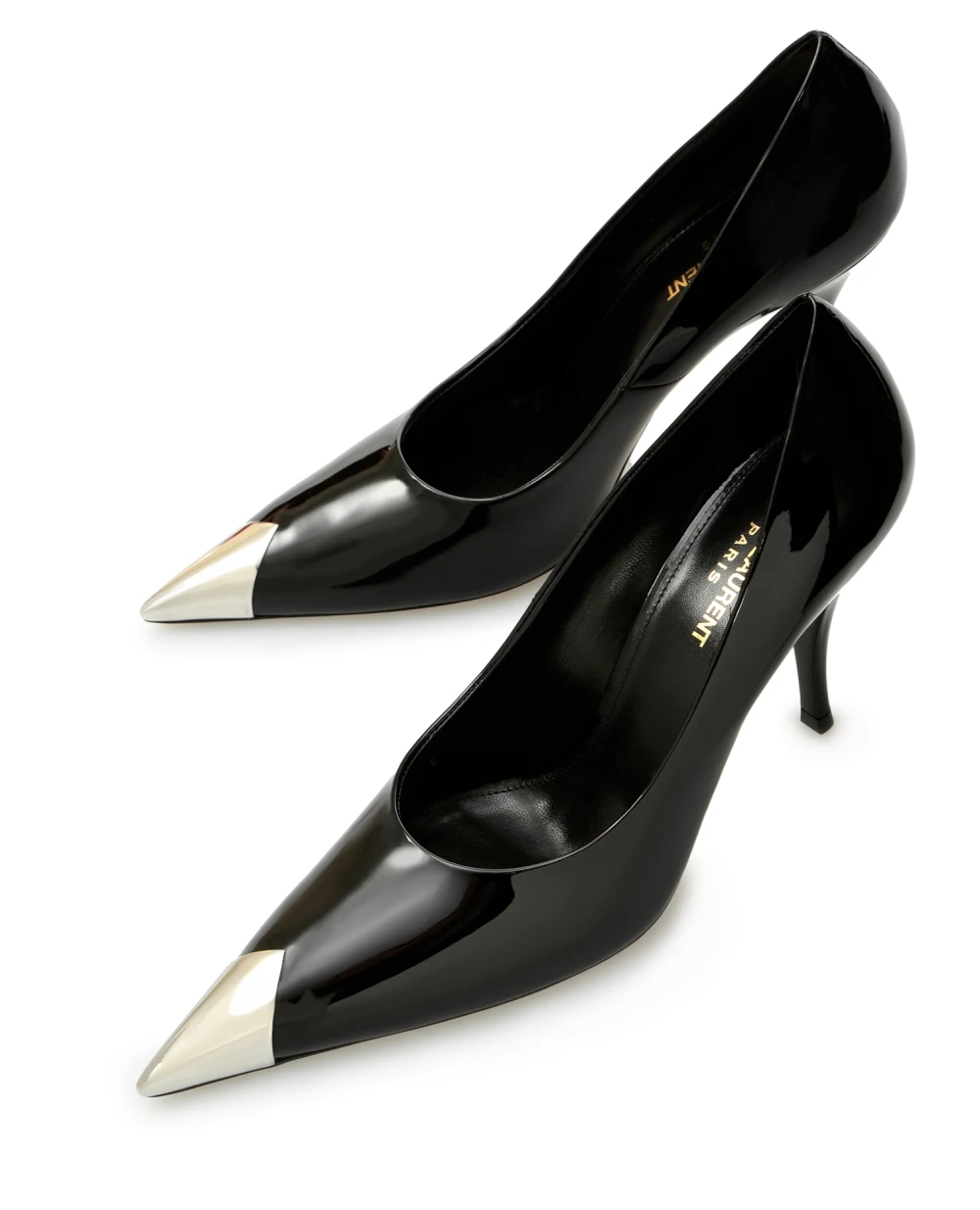 Шкіряні човники Vesper Saint Laurent 675193-1TVNN, чорний колір • Купити в інтернет-магазині Kameron