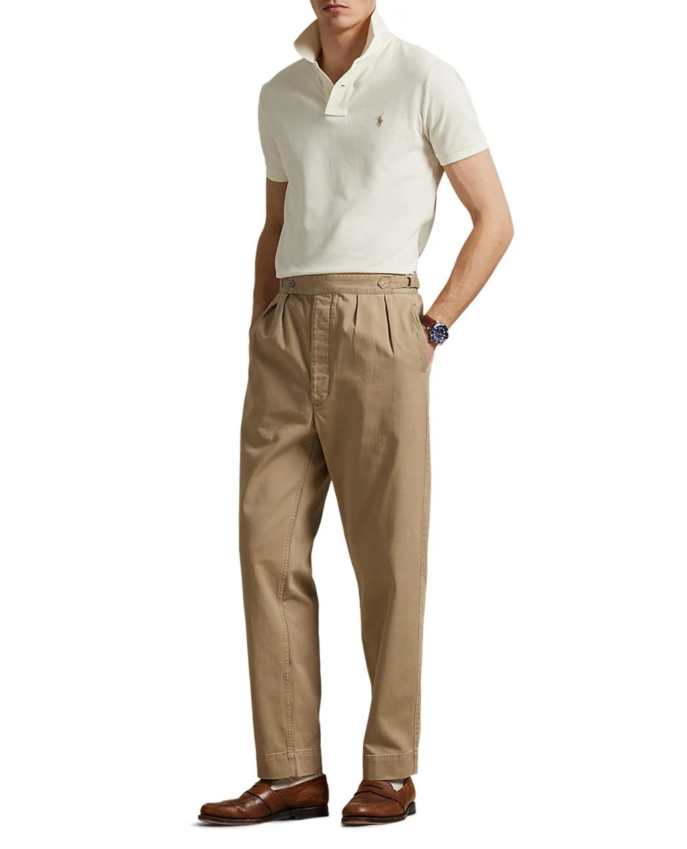 Поло Mesh Polo Ralph Lauren 710680784372, кремовый цвет • Купить в интернет-магазине Kameron