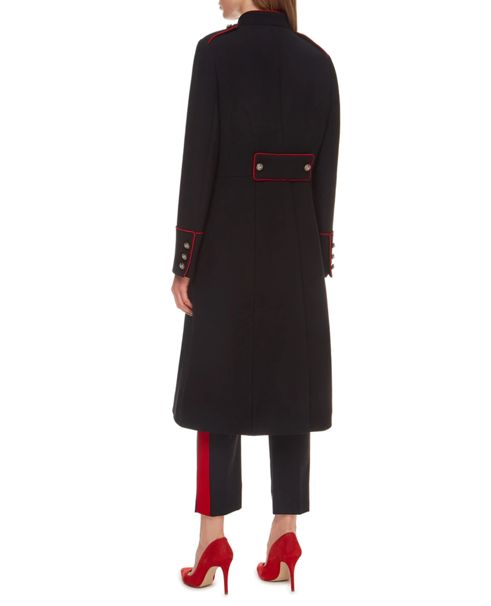 Шерстяное пальто Dolce&Gabbana F0Z17T-FU2C0, черный цвет • Купить в интернет-магазине Kameron