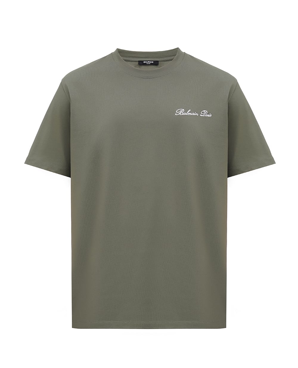 Футболка Balmain DH1EG010BC68, хакі колір • Купити в інтернет-магазині Kameron
