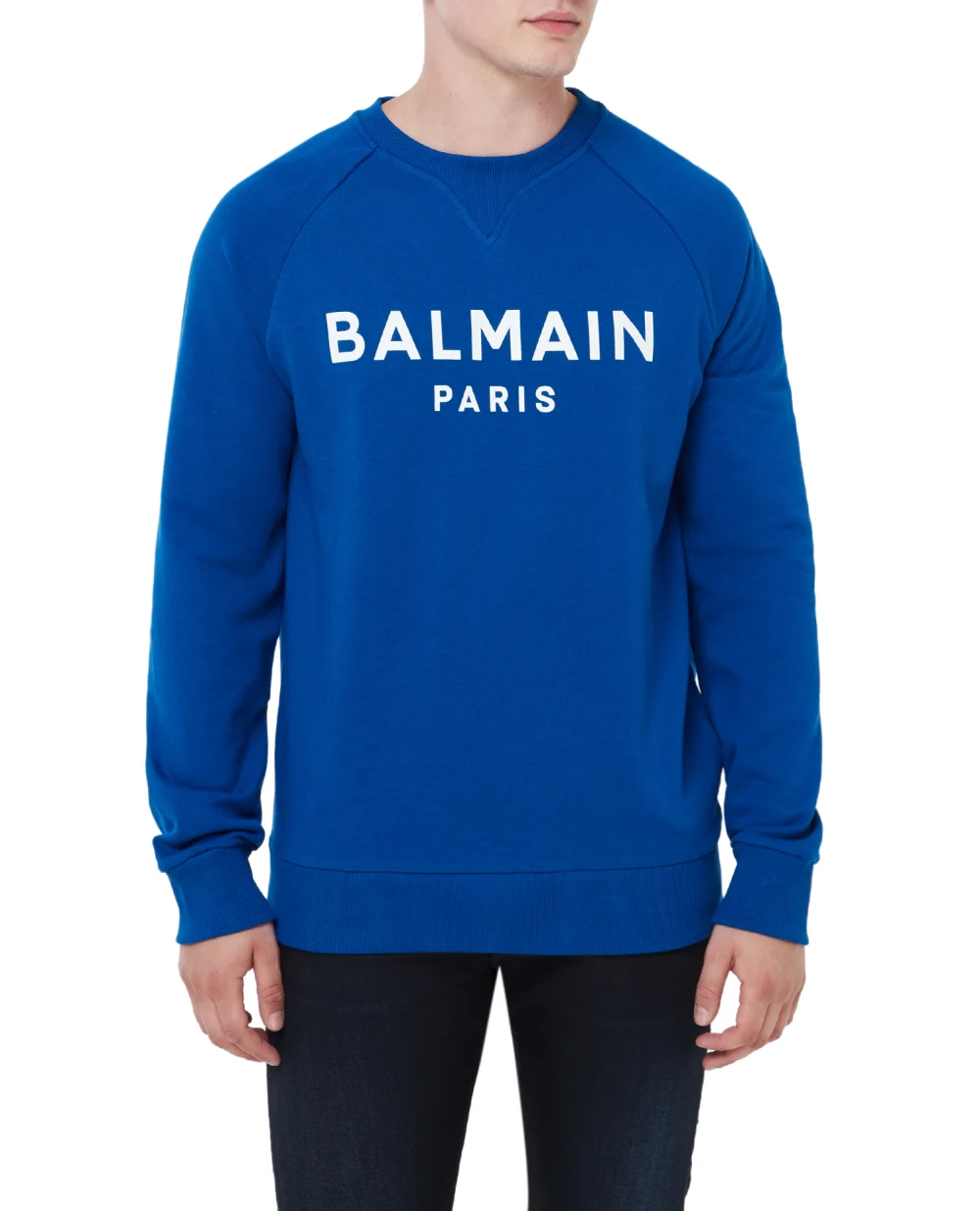 Свитшот Balmain AH1JQ005BB65, синий цвет • Купить в интернет-магазине Kameron
