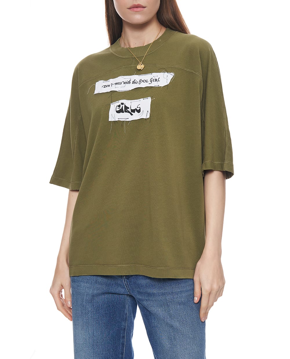 Футболка Dolce&Gabbana F8V80T-GDDI2, зелений колір • Купити в інтернет-магазині Kameron