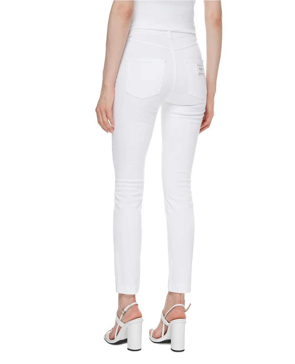 Джинсы fit Audrey Dolce&Gabbana FTAH6D-G899M, белый цвет • Купить в интернет-магазине Kameron