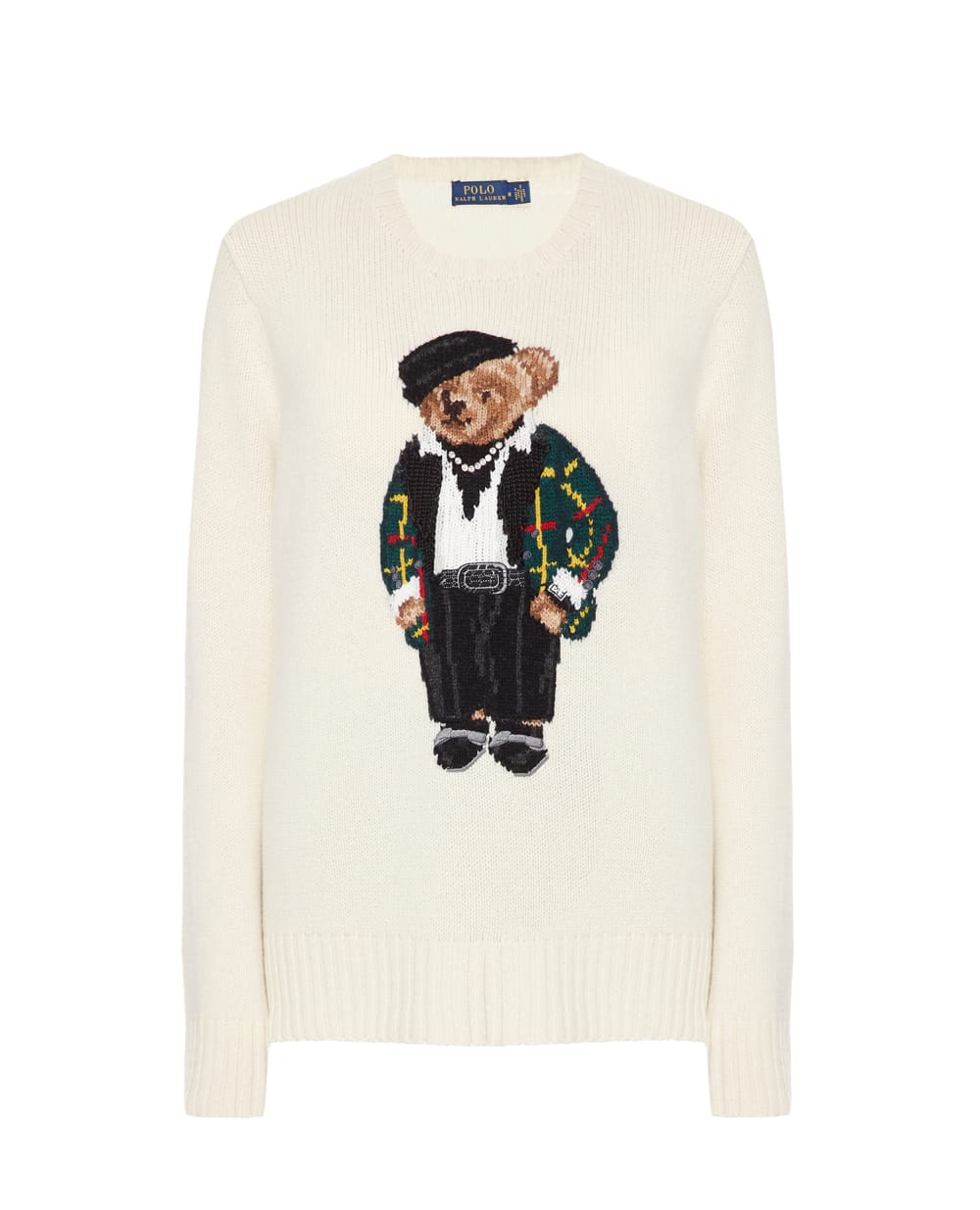Шерстяной свитер Polo Bear Polo Ralph Lauren 211881598001, белый цвет • Купить в интернет-магазине Kameron