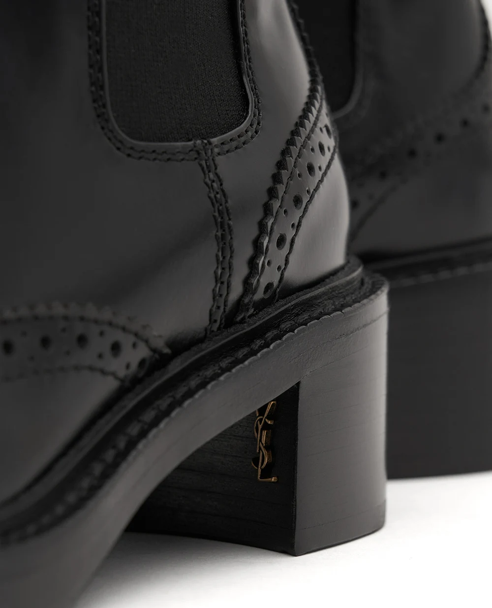 Ботинки Saint Laurent 841133-AAE8L, черный цвет • Купить в интернет-магазине Kameron