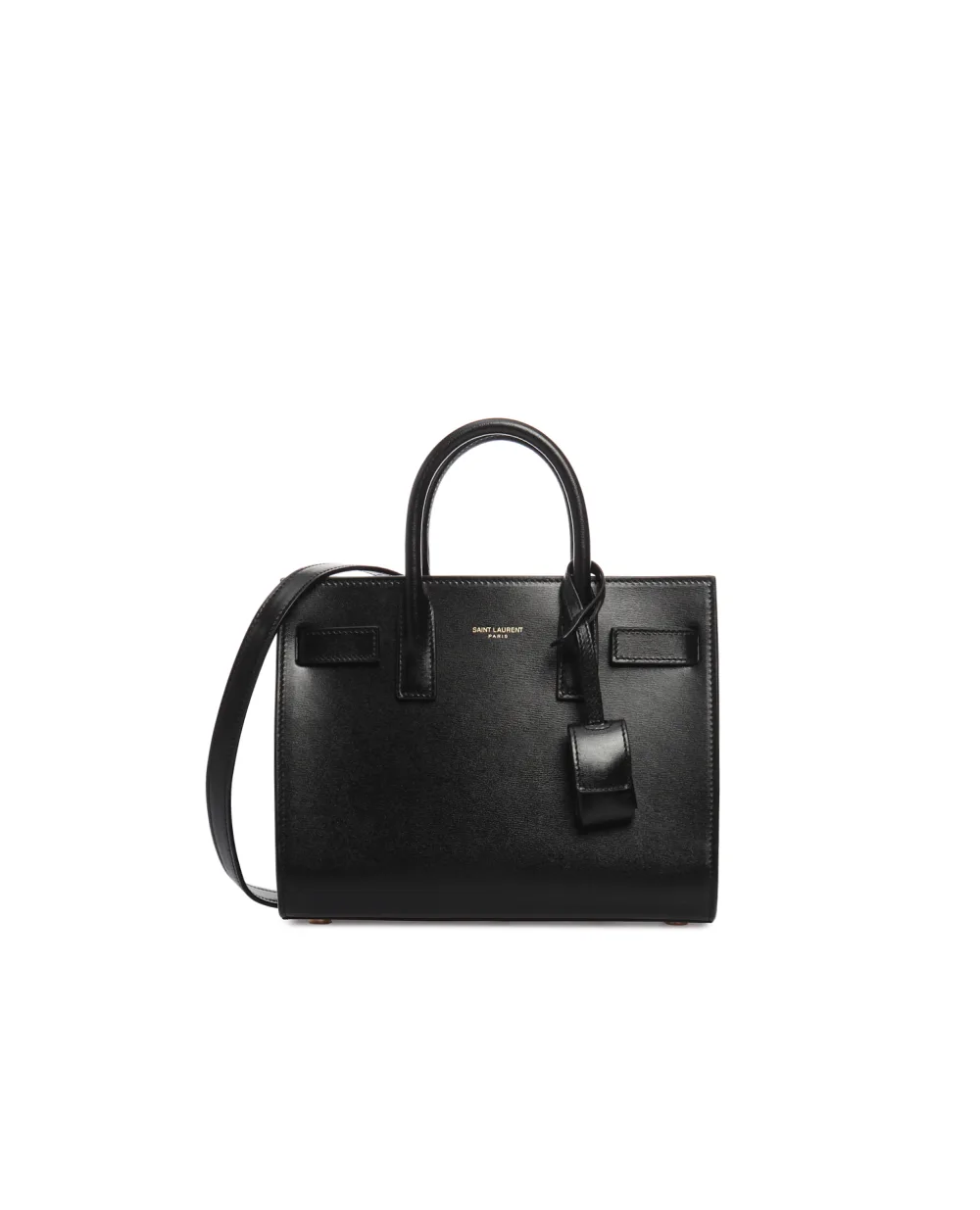 Кожаная сумка Sac De Jour Nano Saint Laurent 392035-02G9W, черный цвет • Купить в интернет-магазине Kameron
