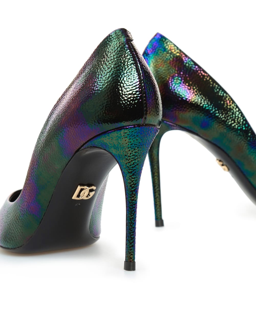 Кожаные лодочки Cardinale Dolce&Gabbana CD1657-AQ559, разноцветный цвет • Купить в интернет-магазине Kameron