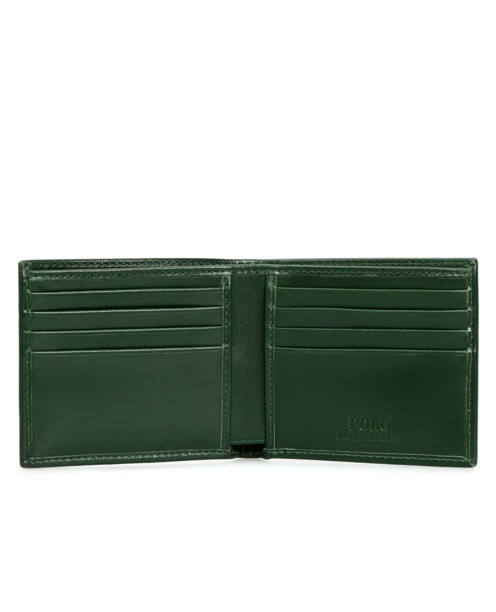 Кожаный кошелек Polo Ralph Lauren 405851430001, зеленый цвет • Купить в интернет-магазине Kameron