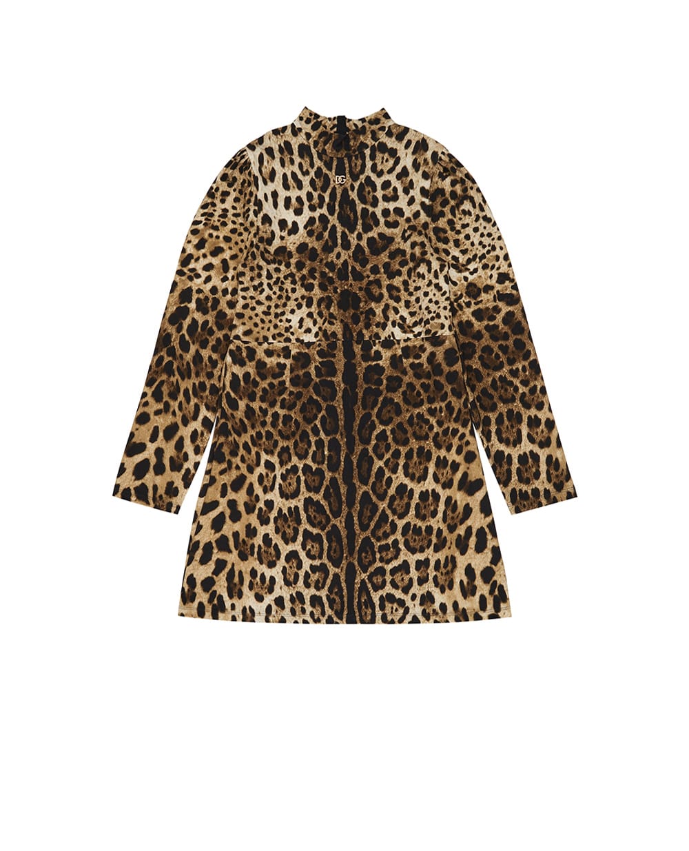 Дитяча сукня Dolce&Gabbana Kids L5JDAS-FSGQX-B, коричневий колір • Купити в інтернет-магазині Kameron