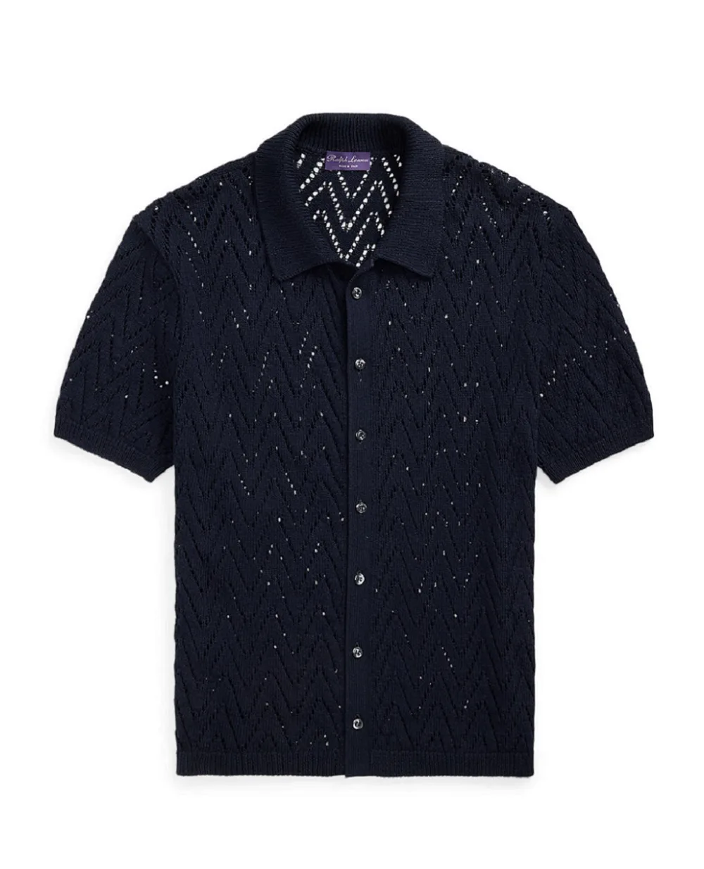 Кардиган короткий рукав Ralph Lauren Purple Label 790963441002, темно-синий цвет • Купить в интернет-магазине Kameron