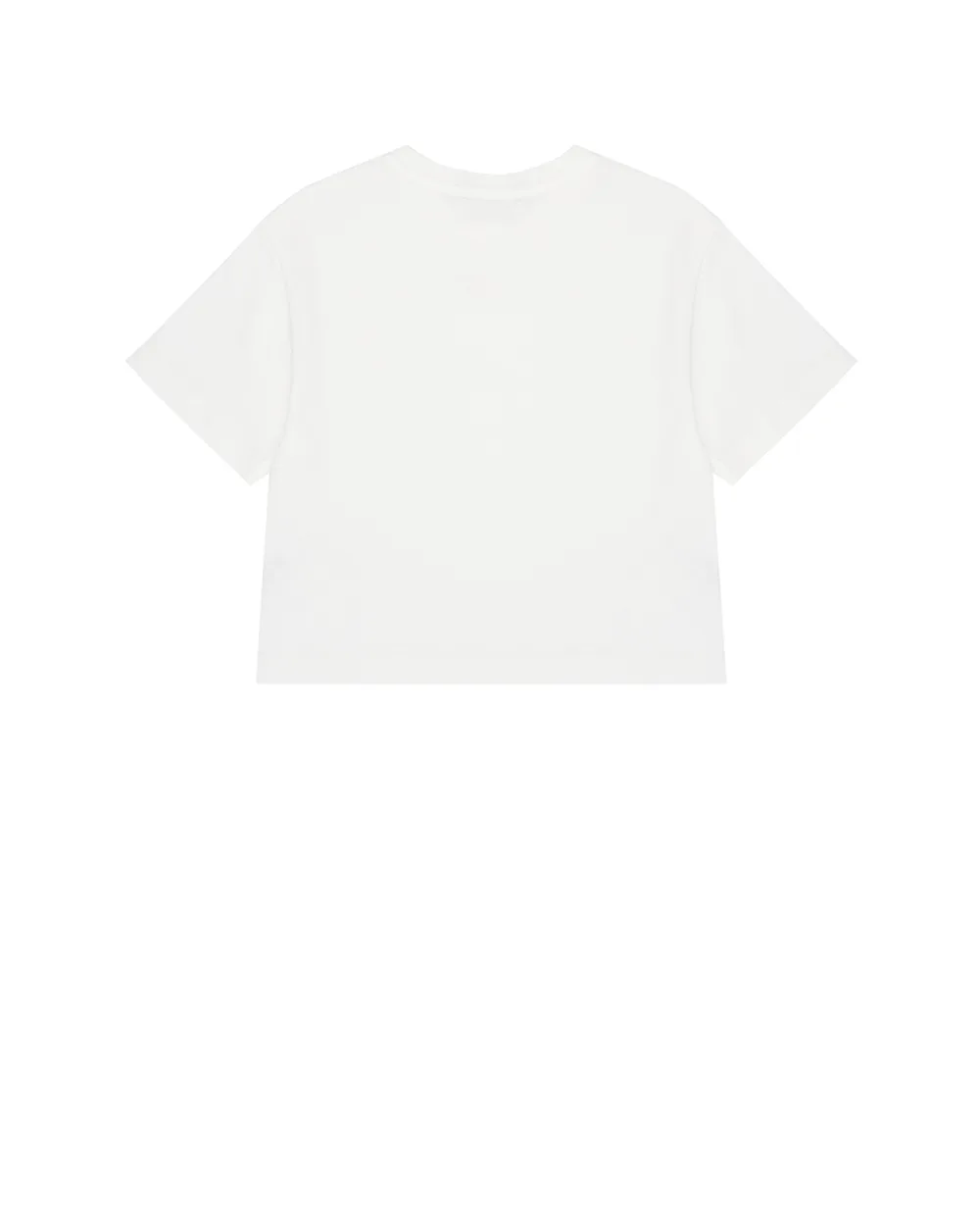 Дитяча футболка з принтом логотипу DG Dolce&Gabbana Kids L5JTNL-G7PVF-S, білий колір • Купити в інтернет-магазині Kameron