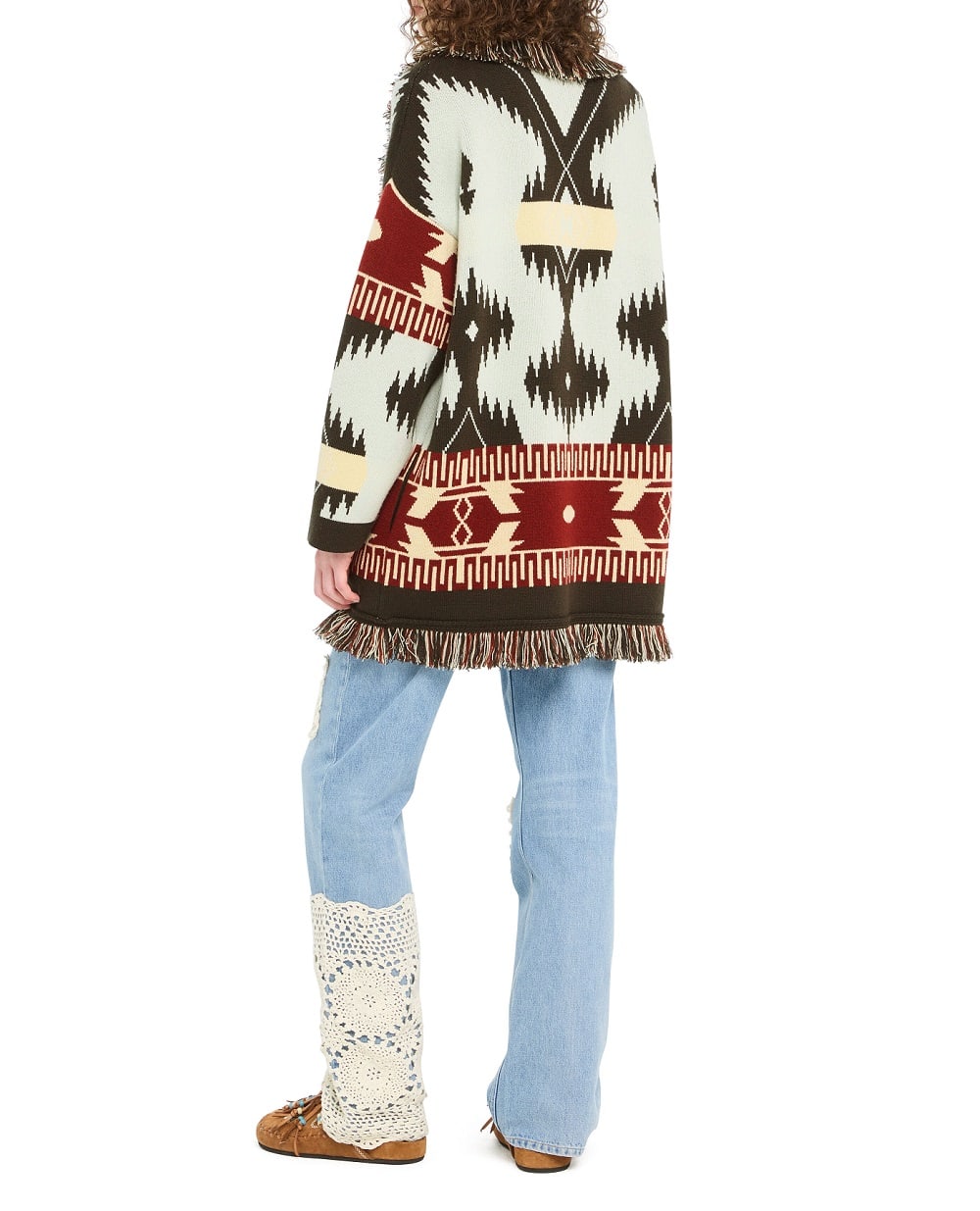 Кардиган из кашемира Alanui LWHB064R26KNI027416E, коричневый цвет • Купить в интернет-магазине Kameron