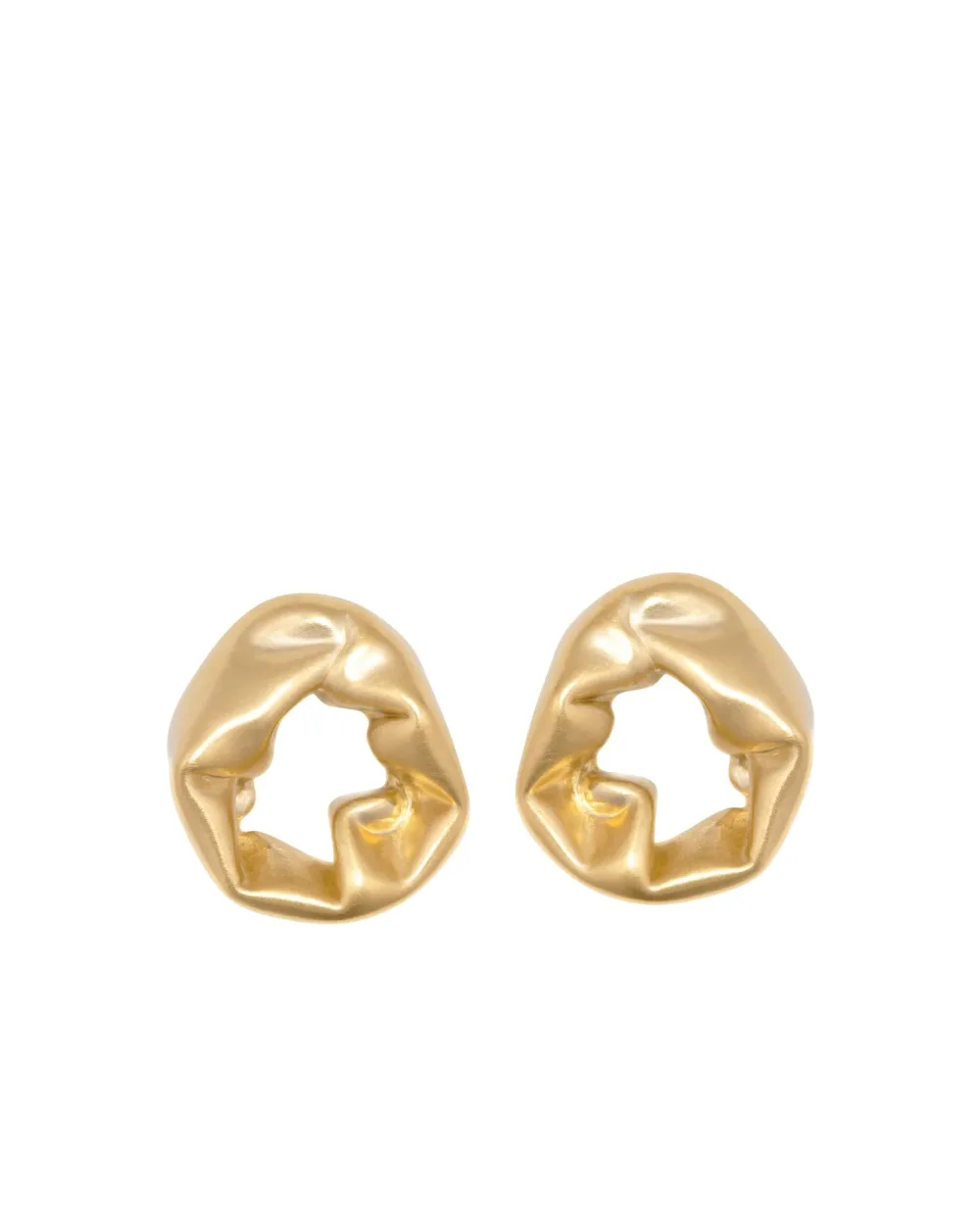 Серьги из переработанного золота по вермелю Completedworks R2021, золотой цвет • Купить в интернет-магазине Kameron