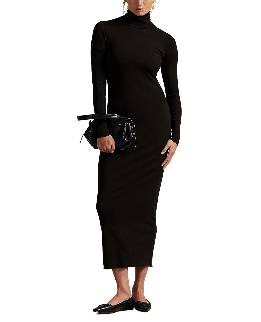 Сукня водолазка Polo Ralph Lauren 211978153002, коричневий колір • Купити в інтернет-магазині Kameron